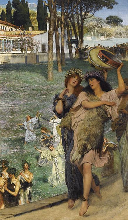 Alma-Tadema, Sir Lawrence On the Road to the Temple of Ceres (mk23) china oil painting image